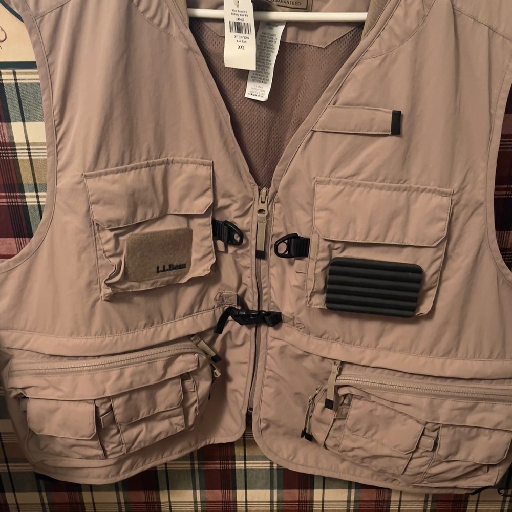 L.L. Bean Beige Utility Vest